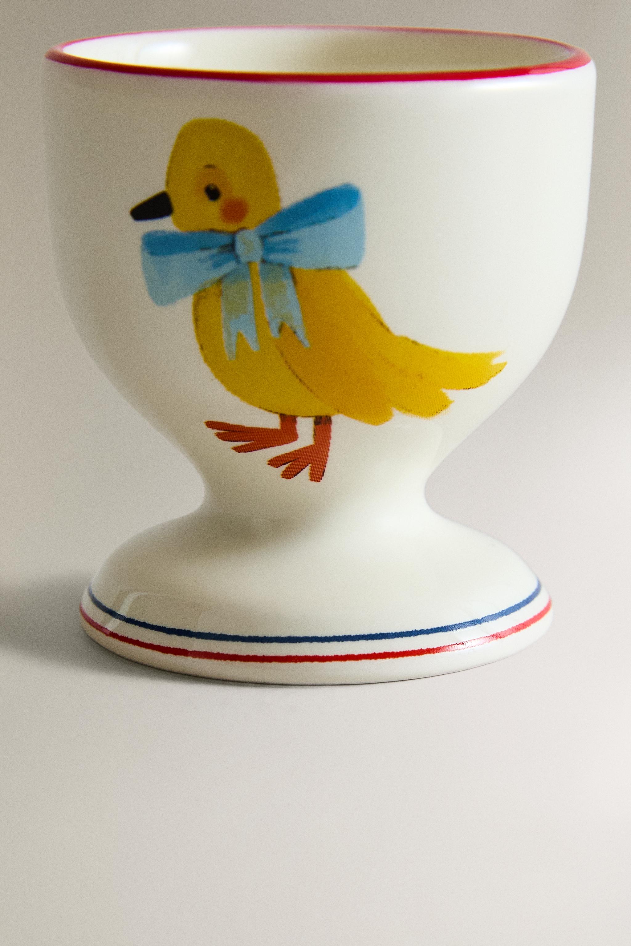 PORCELAIN EGG CUP WITH BIRD X THE ANIMALS OBSERVATORY
